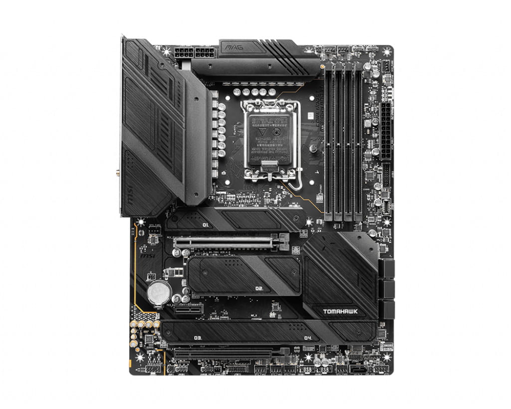 MSI MAG Z790 Tomahawk WIFI - Motherboard - ATX - LGA1700-Sockel - Z790 Chipsatz - USB-C 3.2 Gen 2x2, USB 3.2 Gen 2, USB 3.2 Gen 1, USB-C 3.2 Gen2 - 2.5 Gigabit LAN, Wi-Fi 6E, Bluetooth - Onboard-Grafik (CPU erforderlich)