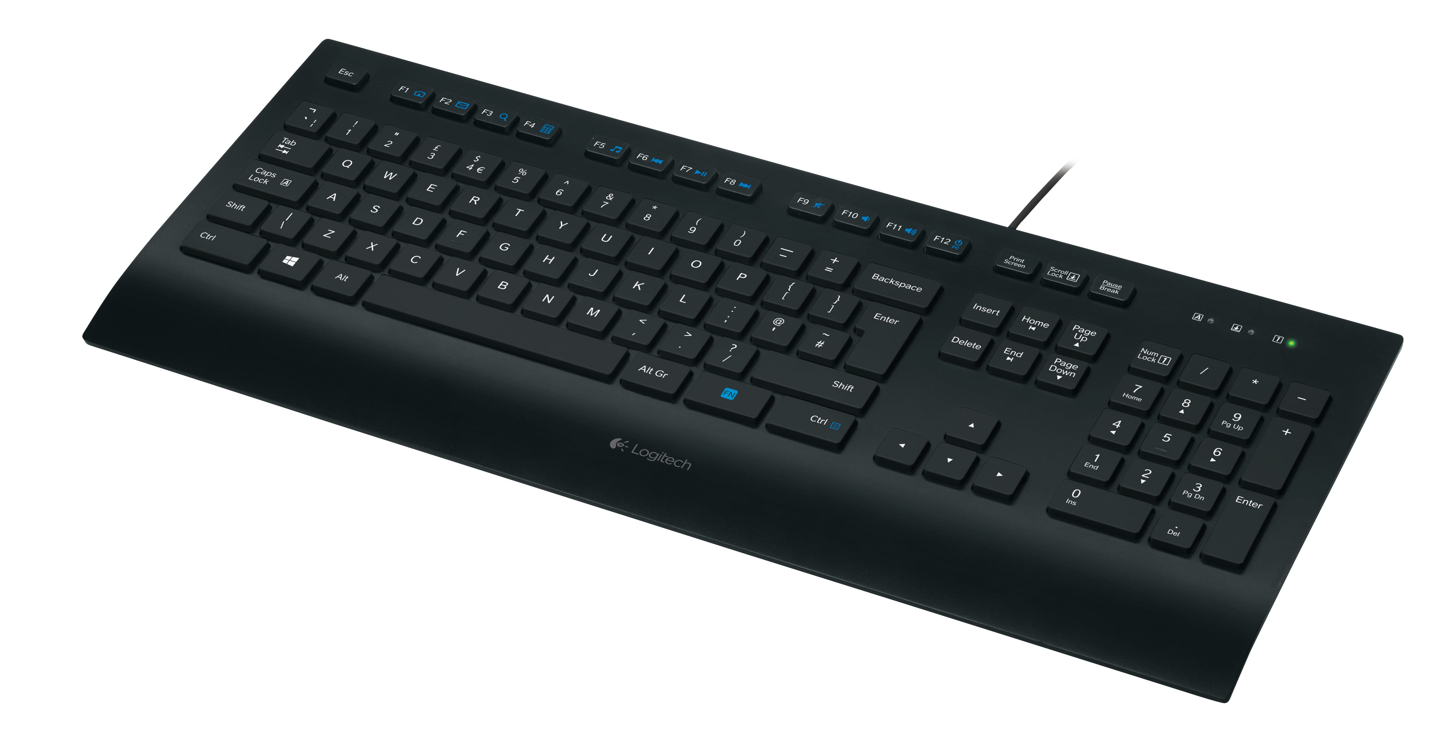 Logitech K280e - Tastatur - USB - Deutsch - Schwarz