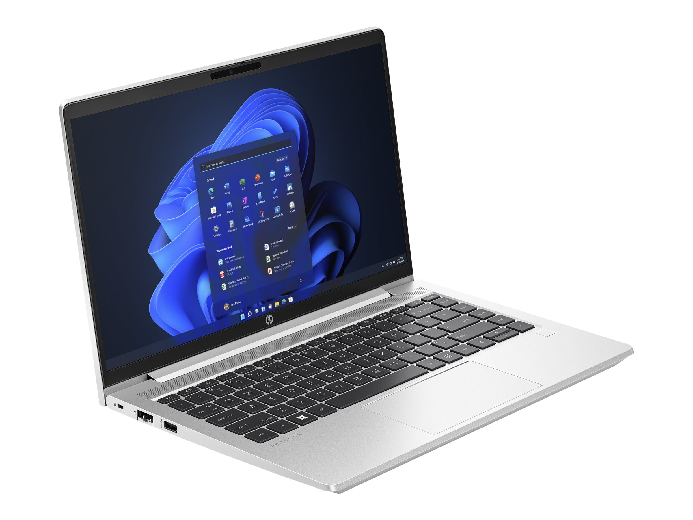 HP ProBook 445 G10 Notebook - Wolf Pro Security - AMD Ryzen 5 7530U / 2 GHz - Win 11 Pro - Radeon Graphics - 16 GB RAM - 512 GB SSD NVMe - 35.6 cm (14")
