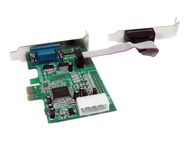 StarTech.com 2 Port Seriell RS232 PCI Express Low Profile Schnittstellenkarte mit 16550 UART