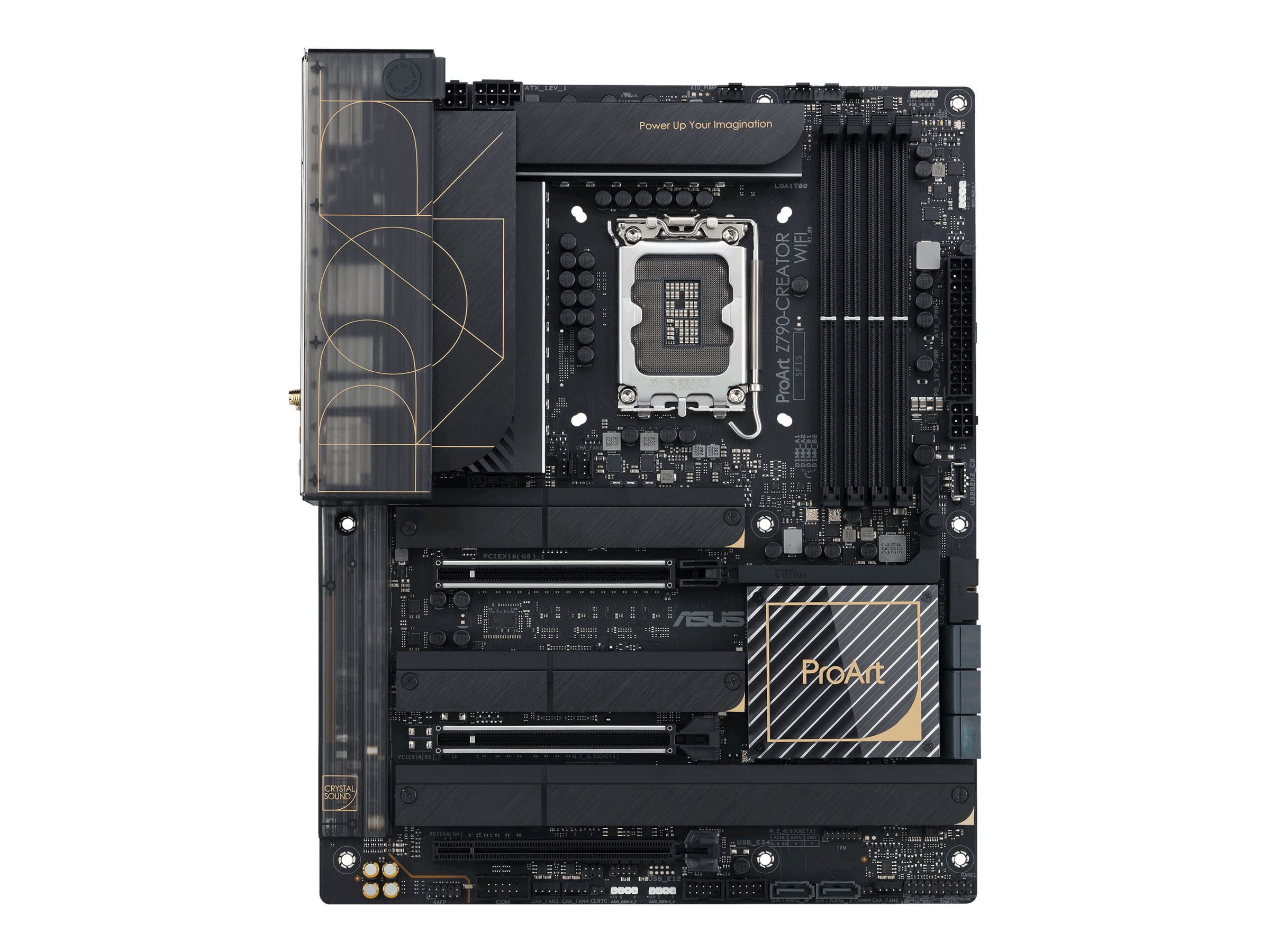 ASUS ProArt Z790-CREATOR WIFI - Motherboard - ATX - LGA1700-Sockel - Z790 Chipsatz - USB4, USB 3.2 Gen 2, USB-C 3.2 Gen 2x2, USB 3.2 Gen 1 - 10 Gigabit LAN, 2.5 Gigabit LAN, Wi-Fi 6E, Bluetooth - Onboard-Grafik (CPU erforderlich)