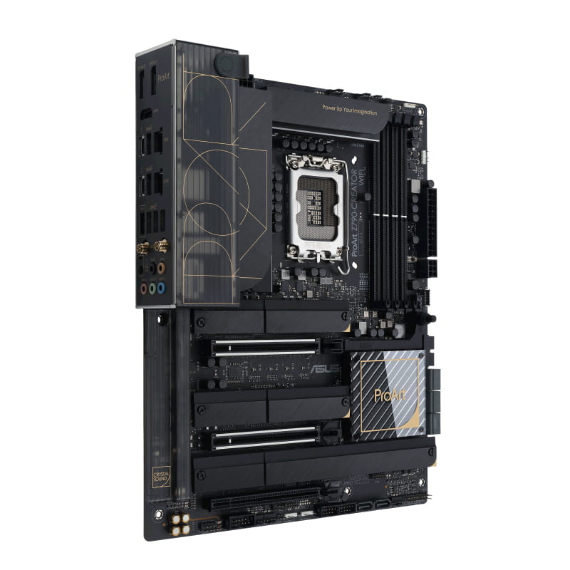 ASUS ProArt Z790-CREATOR WIFI - Motherboard - ATX - LGA1700-Sockel - Z790 Chipsatz - USB4, USB 3.2 Gen 2, USB-C 3.2 Gen 2x2, USB 3.2 Gen 1 - 10 Gigabit LAN, 2.5 Gigabit LAN, Wi-Fi 6E, Bluetooth - Onboard-Grafik (CPU erforderlich)