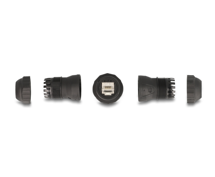 Delock 67044, RJ45, RJ45, Schwarz | 18957870000