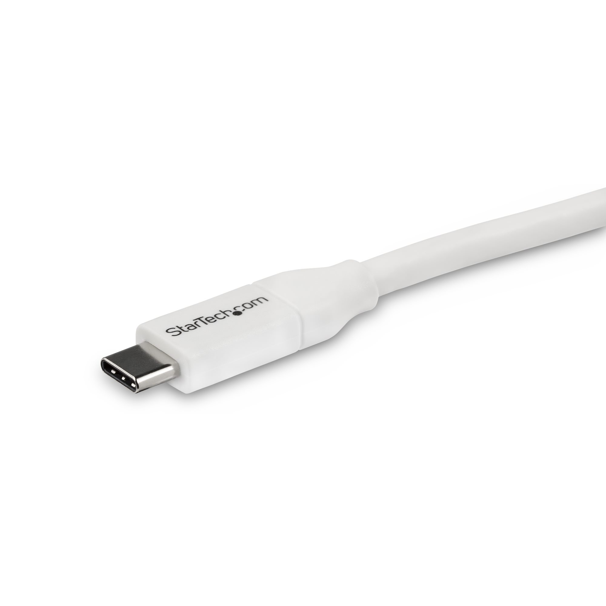 StarTech.com USB-C auf USB-C Kabel mit 5A Power Delivery - 4m - Weiss - ST/ST - USB 2.0 - USB-IF zertifiziert - USB Typ C Kabel - USB-Kabel - 24 pin USB-C (M)