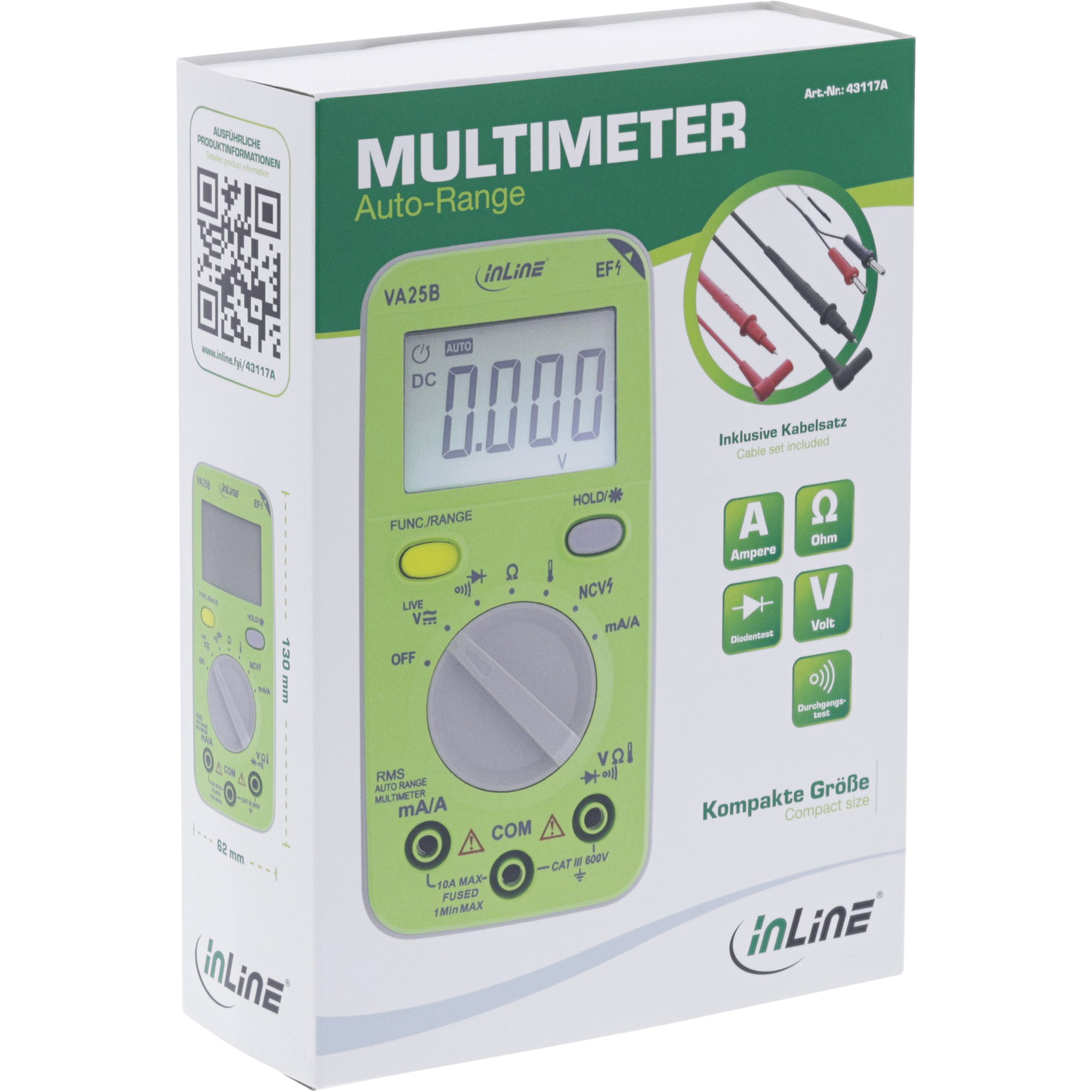 InLine Multimeter mit Auto-Range - Pocketformat