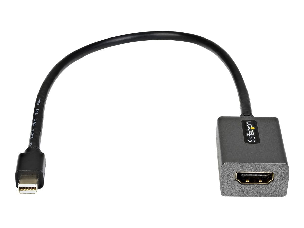 StarTech.com Mini DisplayPort auf HDMI Adapter - mDP auf HDMI Adapter Dongle - 1080p - Mini DisplayPort 1.2 auf HDMI Monitor/Display - Mini DP auf HDMI Videokonverter - 30cm Kabel (MDP2HDEC)