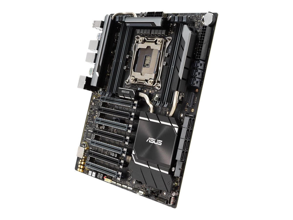 ASUS Pro WS X299 Sage II - Motherboard - SSI CEB - LGA2066 Socket - X299 Chipsatz - USB-C Gen2, USB 3.2 Gen 1, USB 3.2 Gen 2 - 2 x Gigabit LAN - HD Audio (8-Kanal)