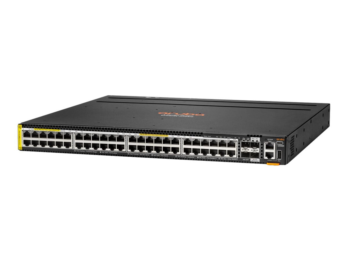 HPE Aruba 6300M - Switch - L3 - managed - 48 x 100/1000/2.5G/5G (PoE++)