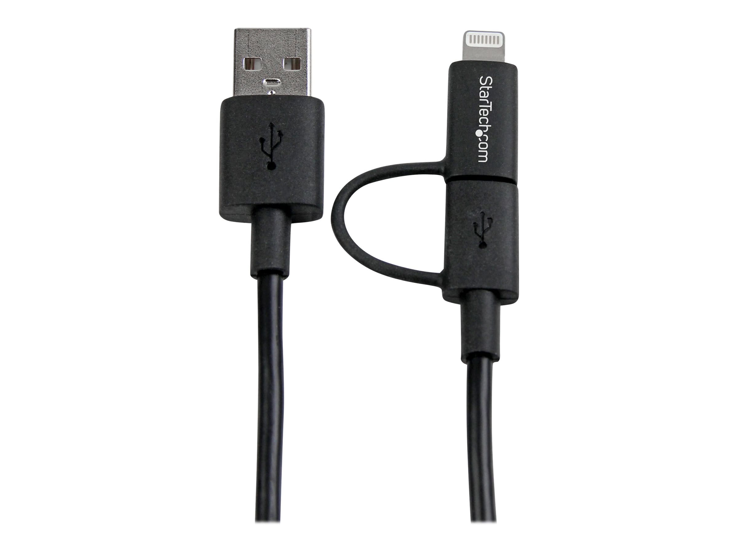 StarTech.com 1m Apple Lightning oder Micro USB auf USB Kabel
