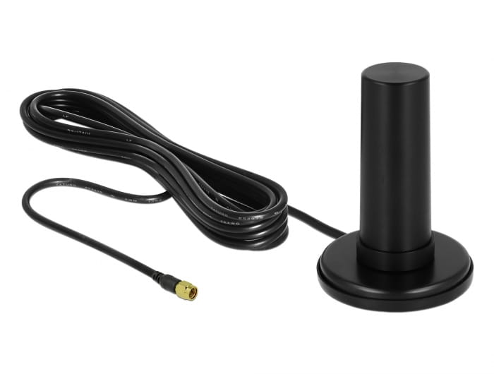 Delock 5G LTE - Antenne - ungerichtet - Innen / Außen, magnetisch montierbar
