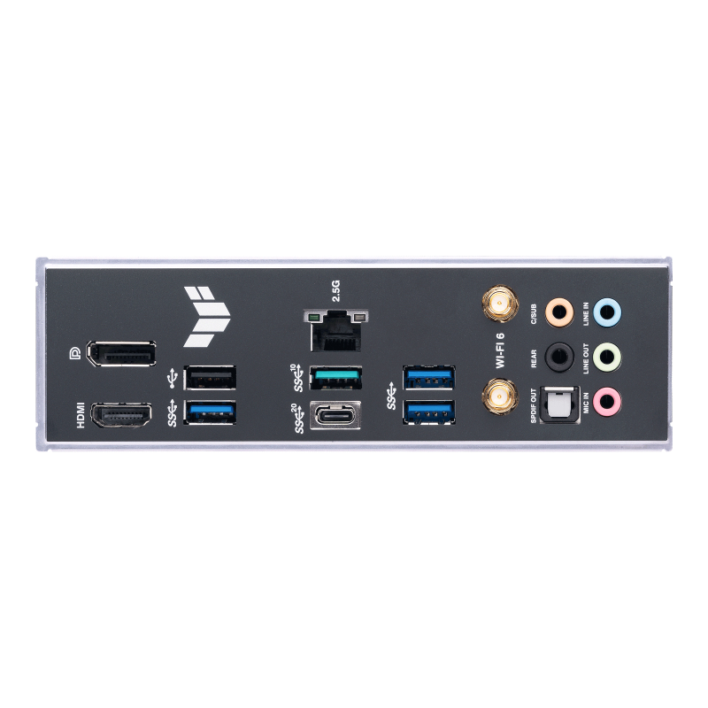 ASUS TUF GAMING B760-PLUS WIFI - Motherboard - ATX - LGA1700-Sockel - B760 Chipsatz - USB-C 3.2 Gen 2x2, USB 3.2 Gen 2, USB 3.2 Gen 1, USB-C 3.2 Gen2 - 2.5 Gigabit LAN, Wi-Fi 6, Bluetooth - Onboard-Grafik (CPU erforderlich)