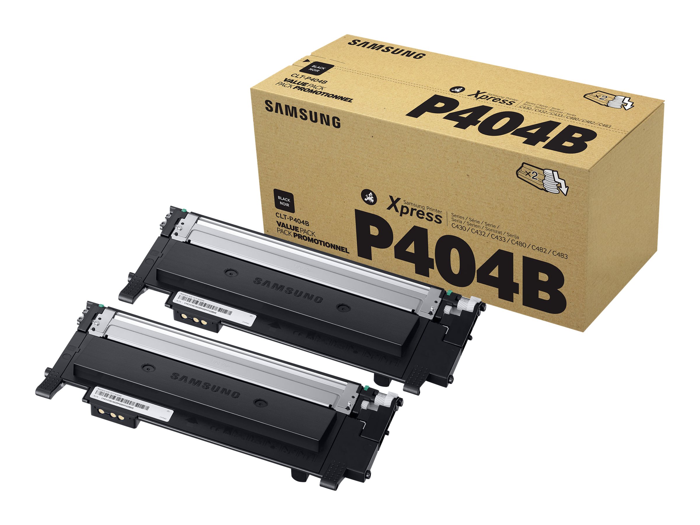 HP Samsung CLT-P404B - 2er-Pack - Schwarz - Original - Tonerpatrone (SU364A)