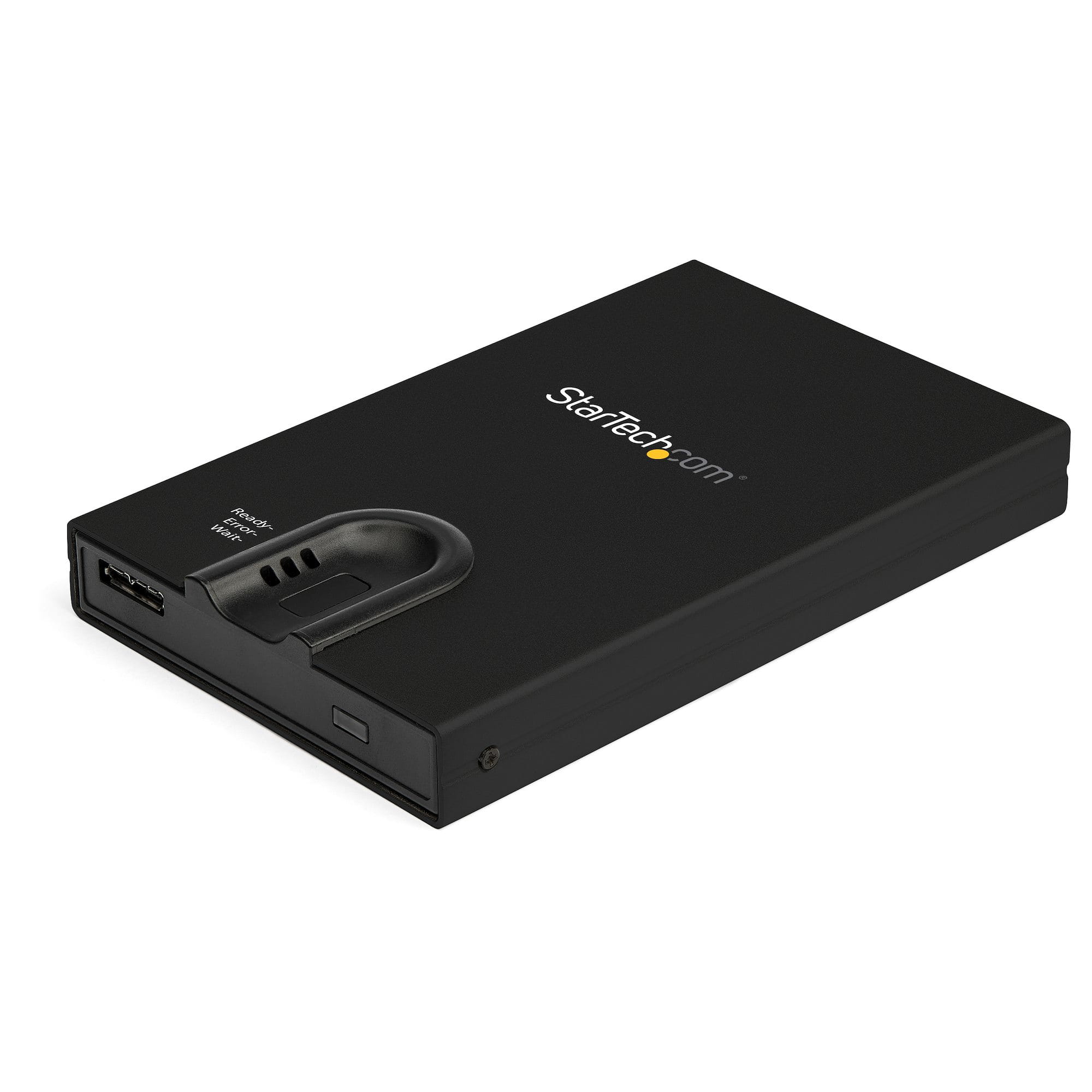 StarTech.com S251BMU3FP Externes Festplattengehäuse (verschlüsselt, Zugriff per Fingerabdruck, USB 3.0, 2,5 Zoll SATA)