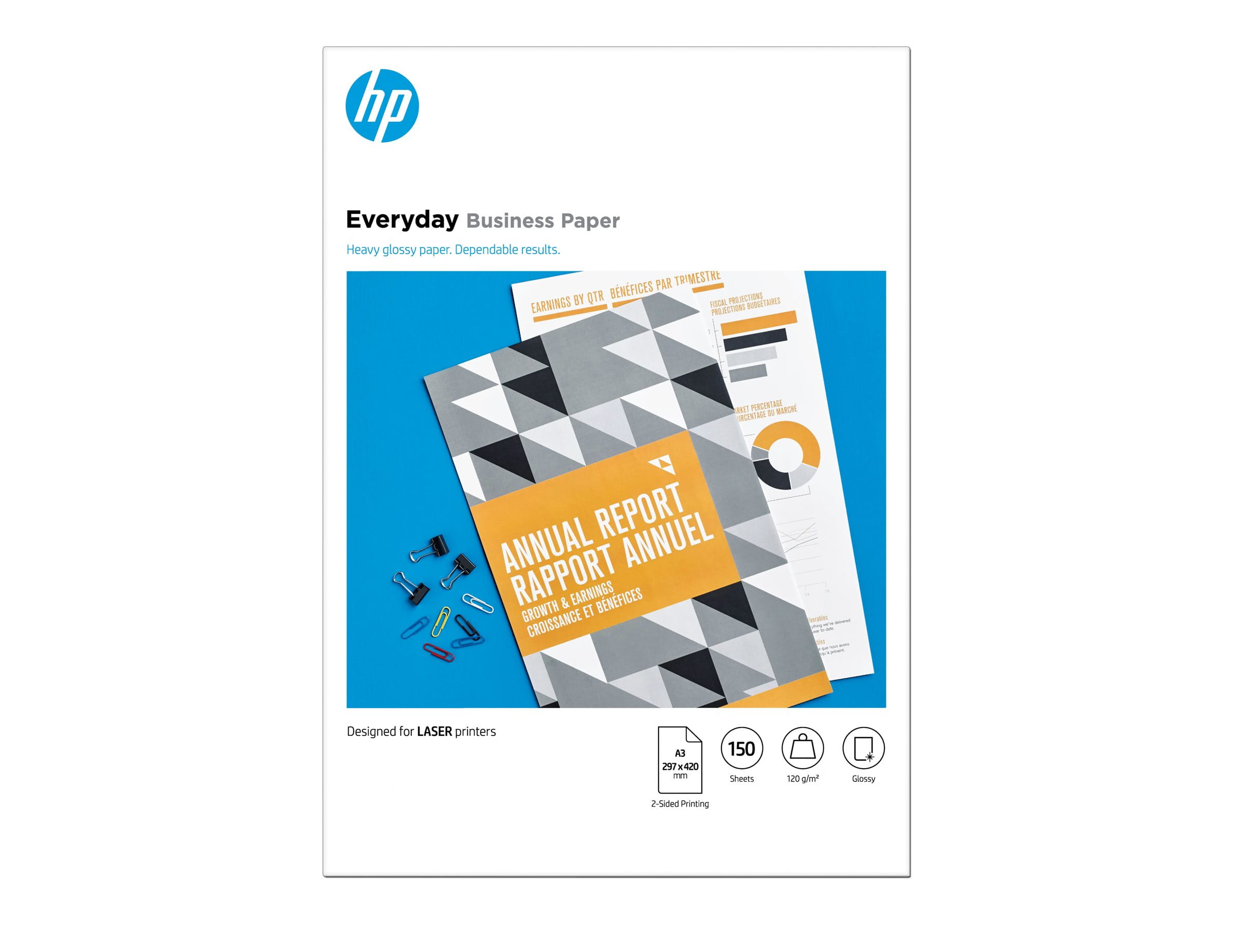 HP Everyday - Glänzend - A3 (297 x 420 mm) - 120 g/m²