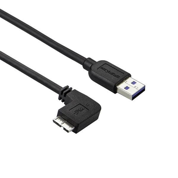 StarTech.com 50cm Slim Micro USB 3.0 Kabel linksgewinkelt - USB 3.1 Gen 1 (5 Gbit/s)