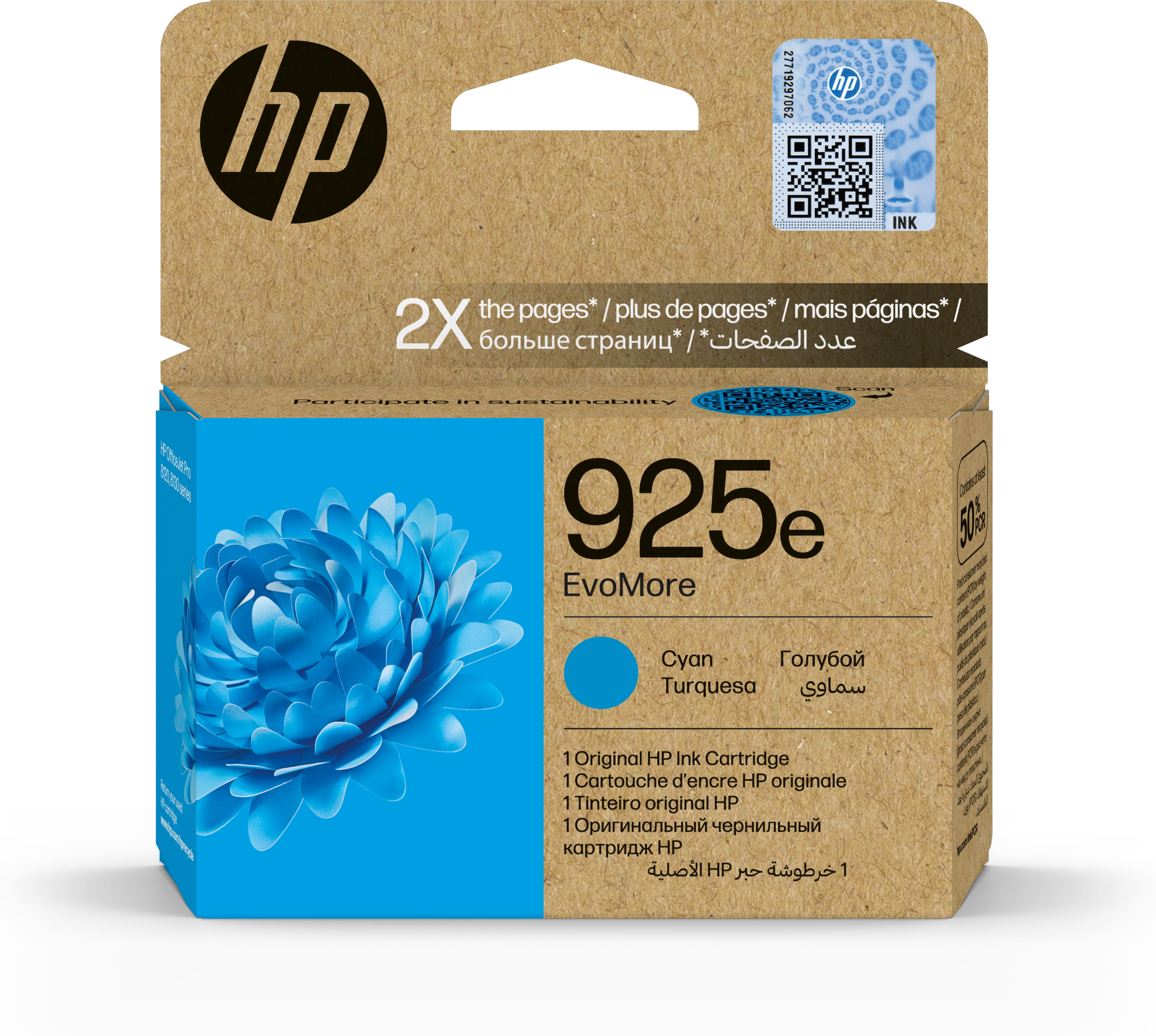 HP 925e EvoMore - Cyan - original - Tintenpatrone