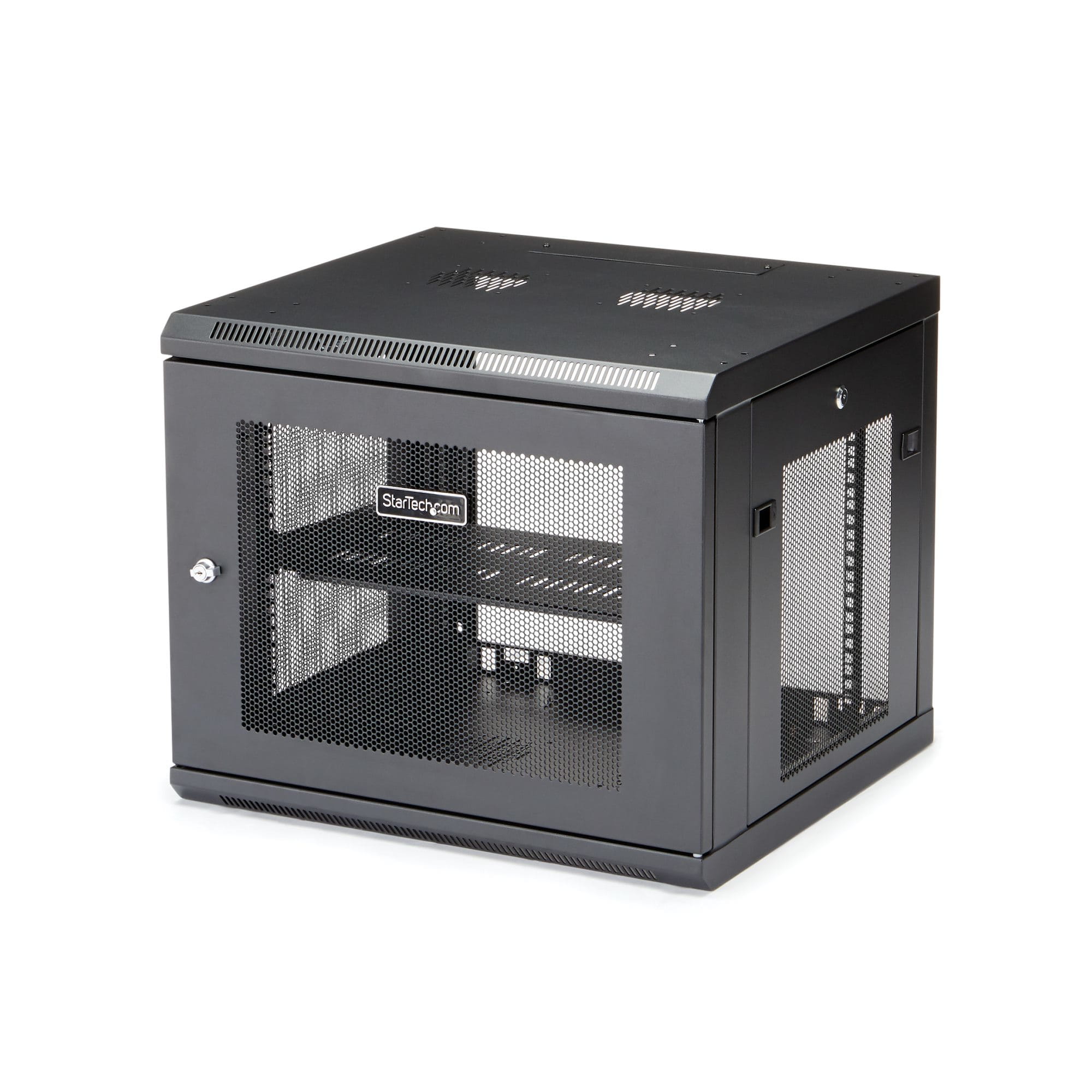 StarTech.com "9U Wall Mount Server Rack Cabinet - 4-Post Adjustable Depth (2"" to 19"")