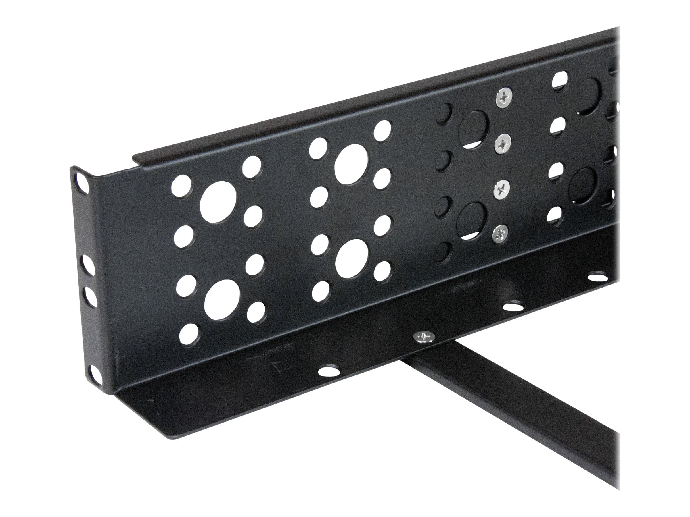 StarTech.com 2HE tiefenvestellbare 19 Zoll Server Rack Schienen - Universal Rack Schiene - Rack-Schiene - Schwarz - 2U - 48.3 cm (19")