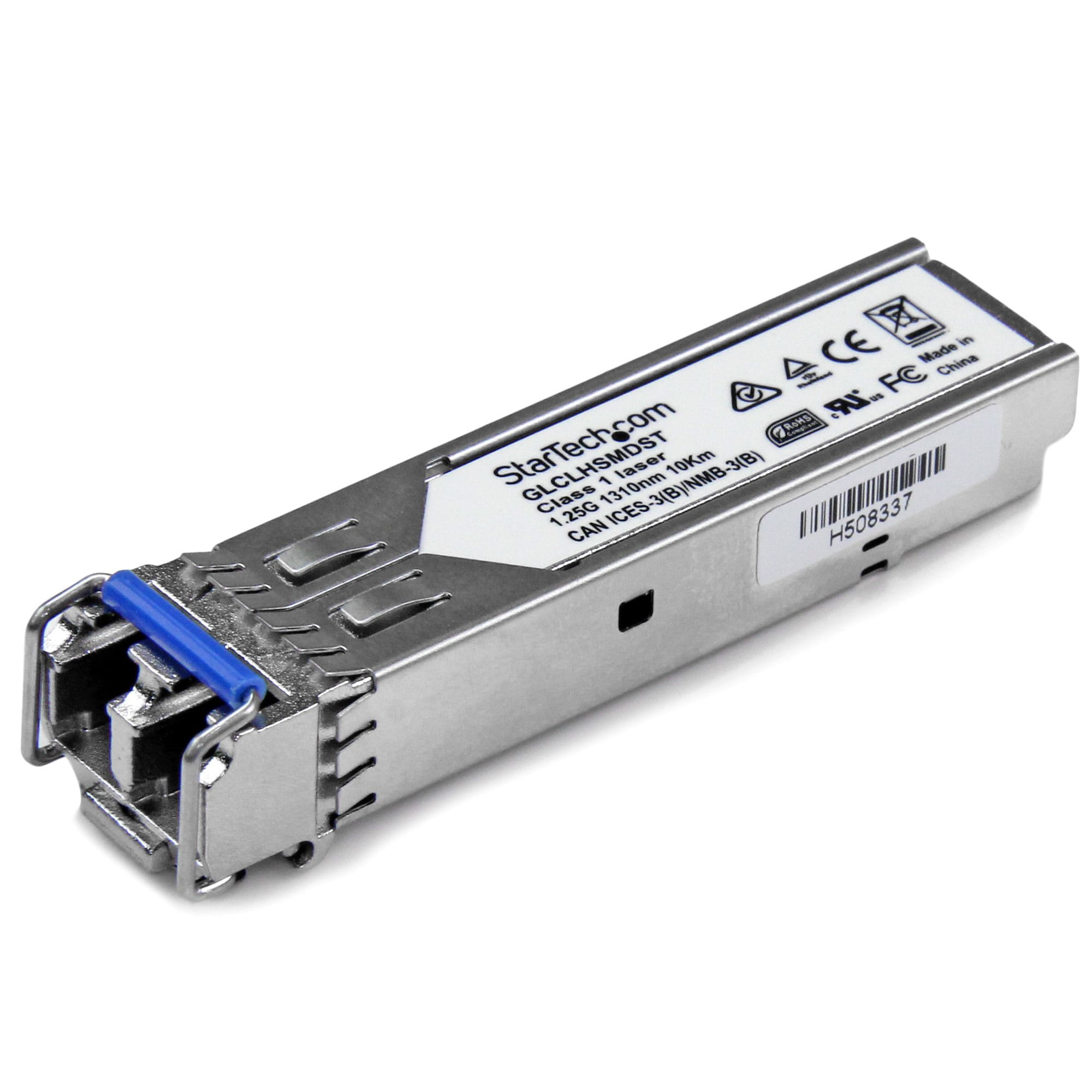 StarTech.com Cisco kompatibles Gigabit SFP Transceiver Modul SM LC - Mini-GBIC bis 20Km - Glasfaser Transceiver mit DDM 1310nm 1000Base-LH - SFP (Mini-GBIC)-