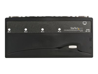 StarTech.com 4 Port VGA / PS/2 KVM Switch - PS/2 KVM Umschalter inkl. Kabel