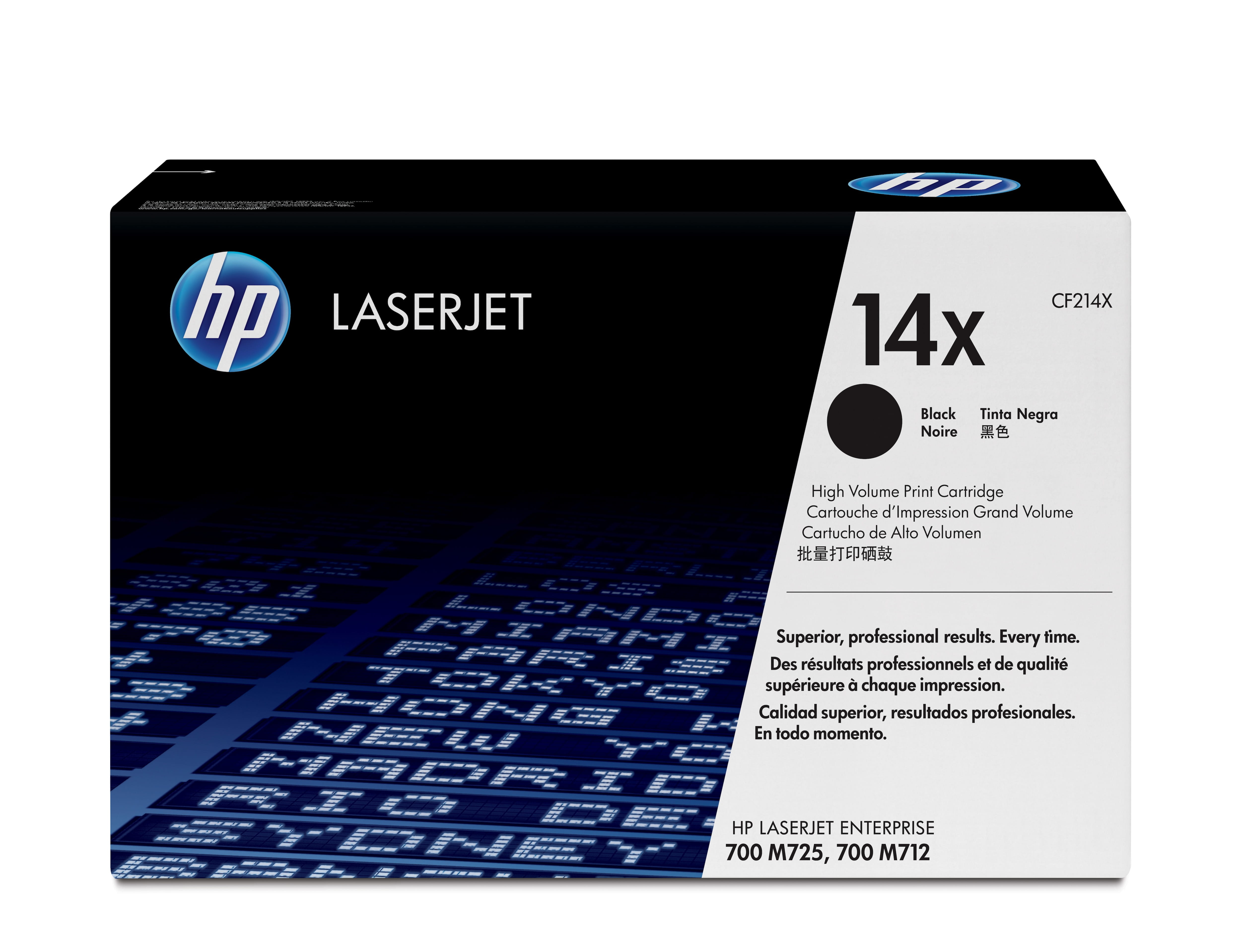 HP 14X - Hohe Ergiebigkeit - Schwarz - original - LaserJet - Tonerpatrone (CF214X)