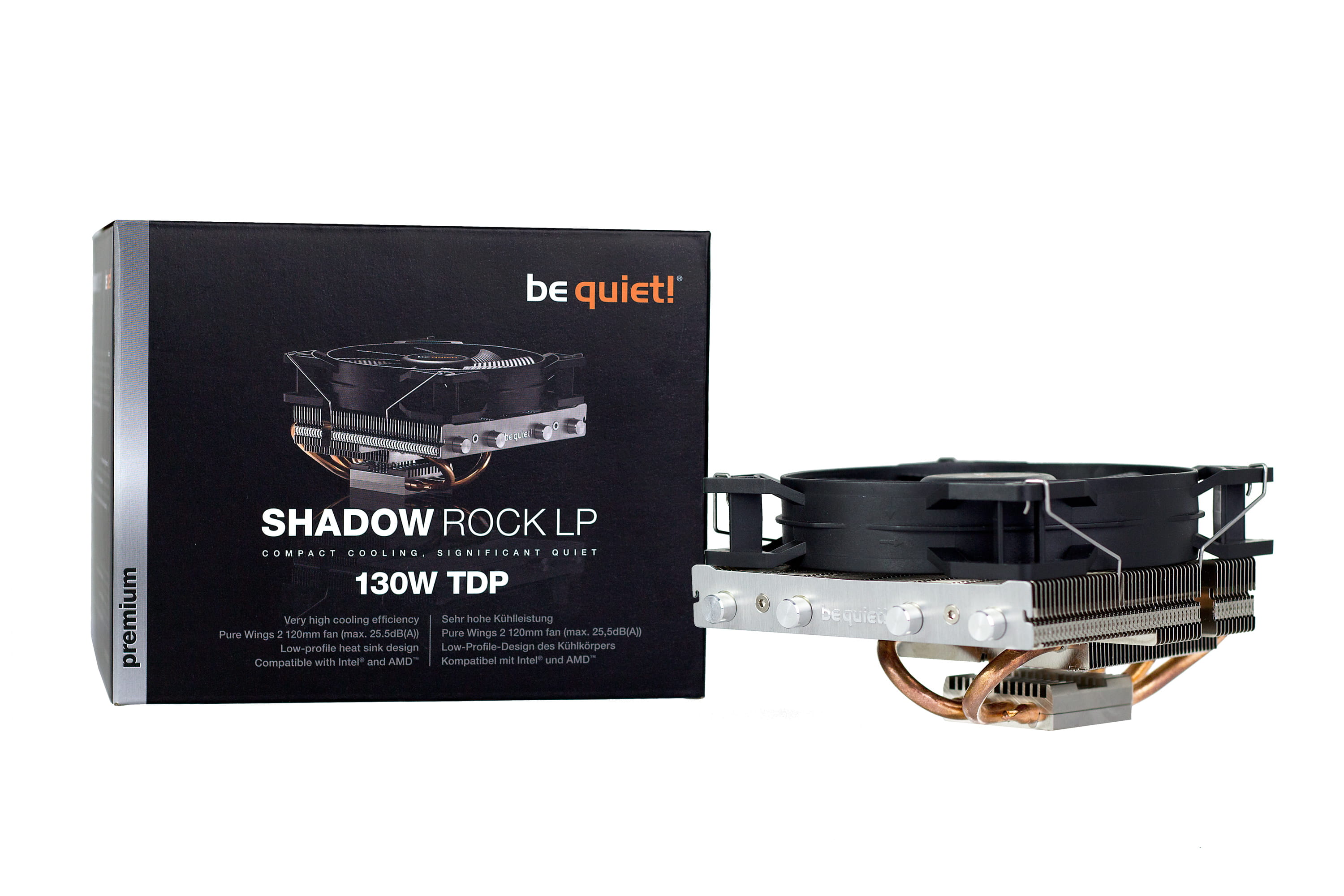 Be Quiet! Shadow Rock LP - Prozessor-Luftkühler - (für: LGA1155, LGA1150, LGA1151, LGA2011 (Square ILM)