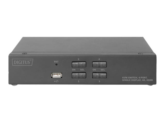 DIGITUS KVM-Switch, 4-Port, Single-Display, 4K, HDMI®