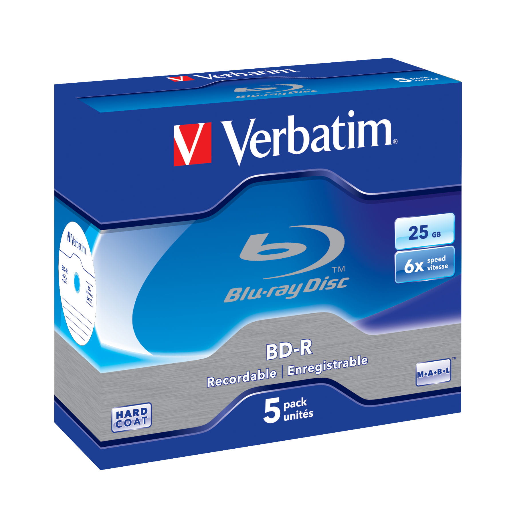 Verbatim 5 x BD-R - 25 GB 6x - Jewel Case (Schachtel)