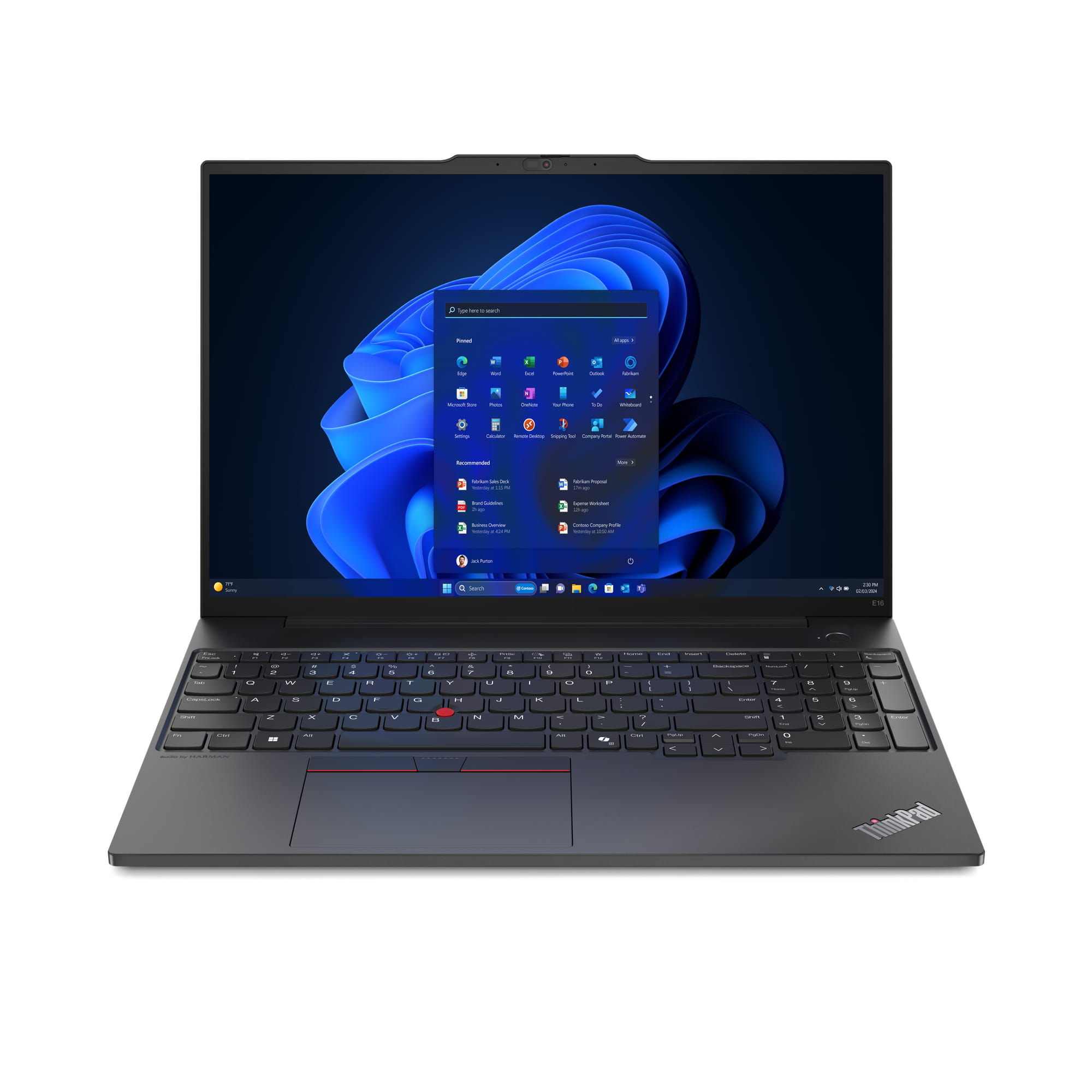 Lenovo ThinkPad E16 Gen 2 21MA - Intel Core Ultra 5 125U / 1.3 GHz - Win 11 Pro - Intel Graphics - 16 GB RAM - 512 GB SSD TCG Opal Encryption 2, NVMe - 40.6 cm (16")