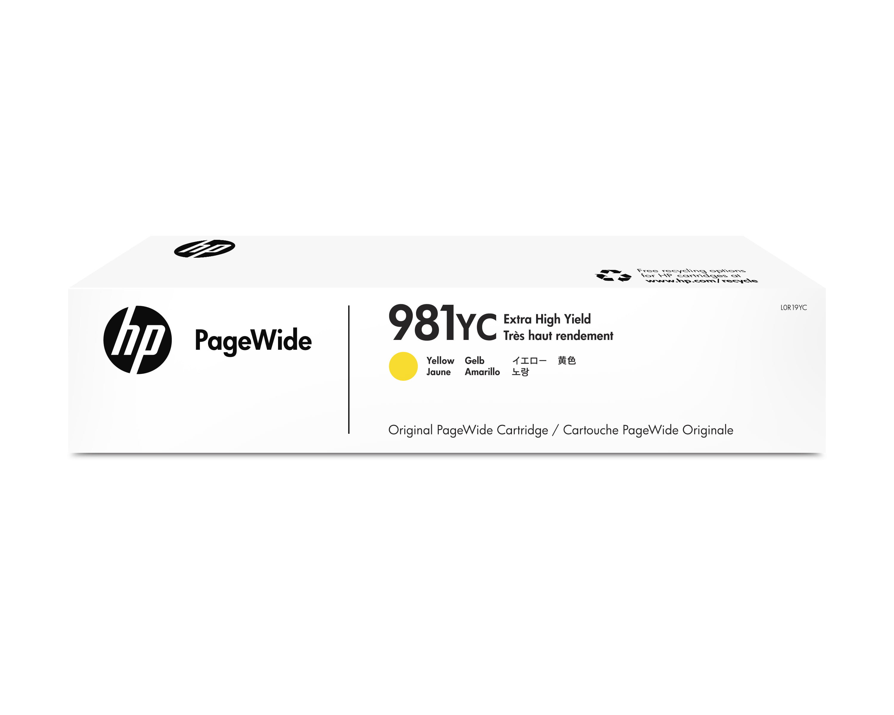HP 981YC Yellow Contract PageWide Crtg, Original, Tinte auf Pigmentbasis, Gelb, HP, HP PageWide Enterprise Color 556/586, Tintenstrahldrucker