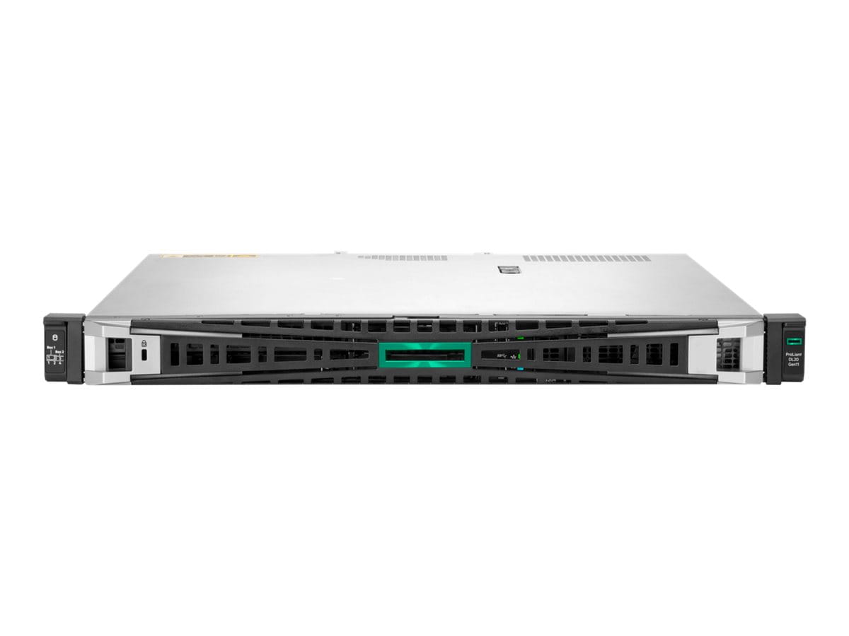 HPE ProLiant DL20 Gen11 Performance - Server - Rack-Montage - 1U - 1-Weg - 1 x Xeon E-2434 / 3.4 GHz - RAM 16 GB - SATA - Hot-Swap 6.4 cm (2.5")