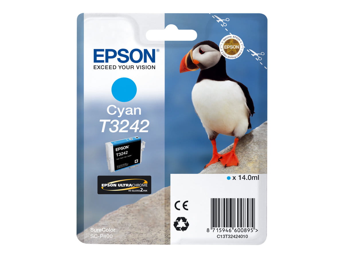 Epson T3242 - 14 ml - Cyan - original - Tintenpatrone