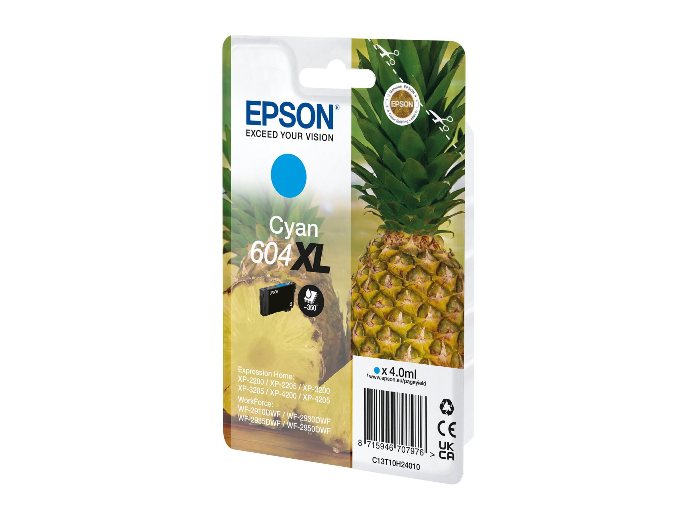 Epson 604XL Singlepack - 4 ml - XL - Cyan - original