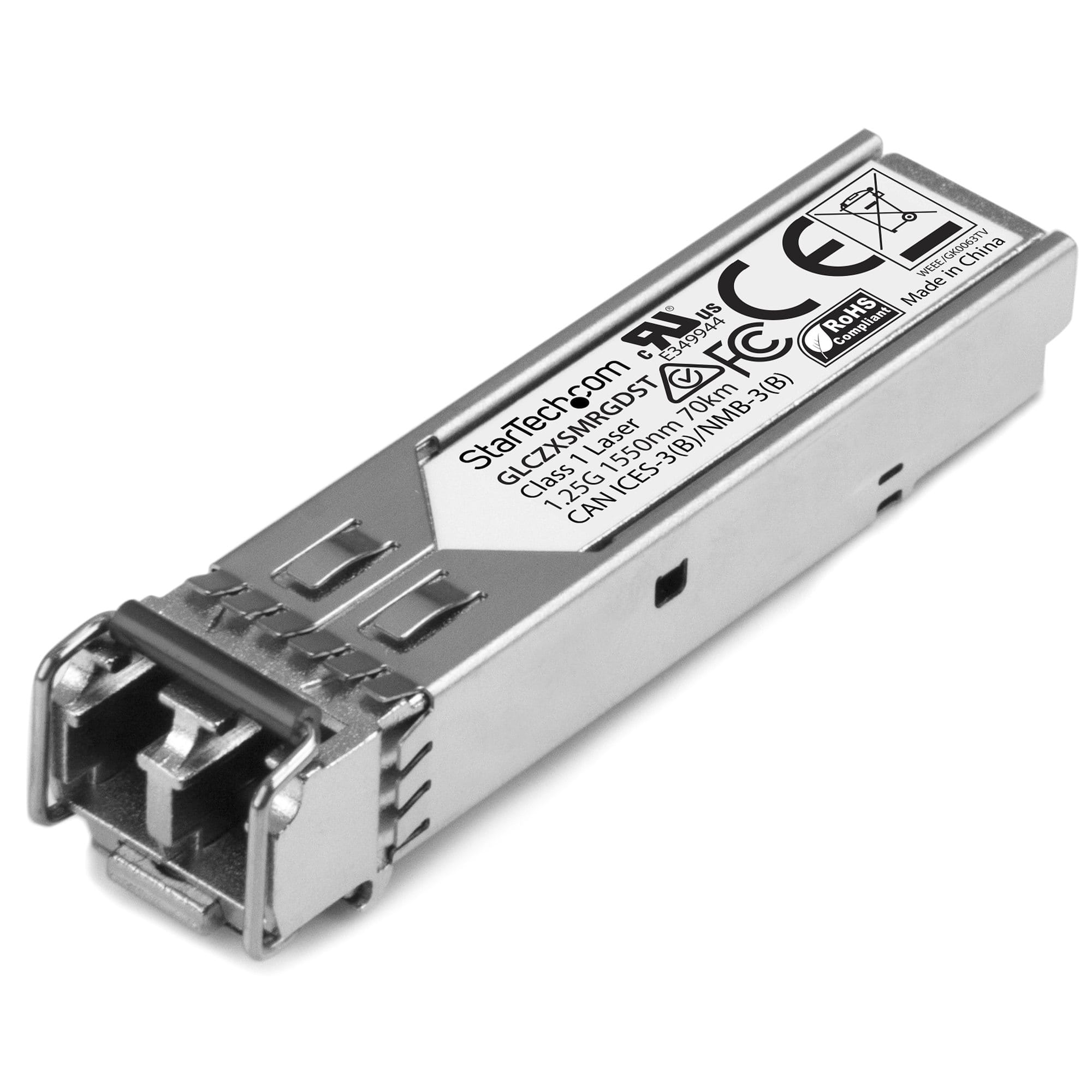 StarTech.com Cisco GLC-ZX-SM-RGD kompatibel SFP - Gigabit Fiber 1000Base-ZX SFP Transceiver Modul - SM LC - 70km - 1550nm - SFP (Mini-GBIC)-