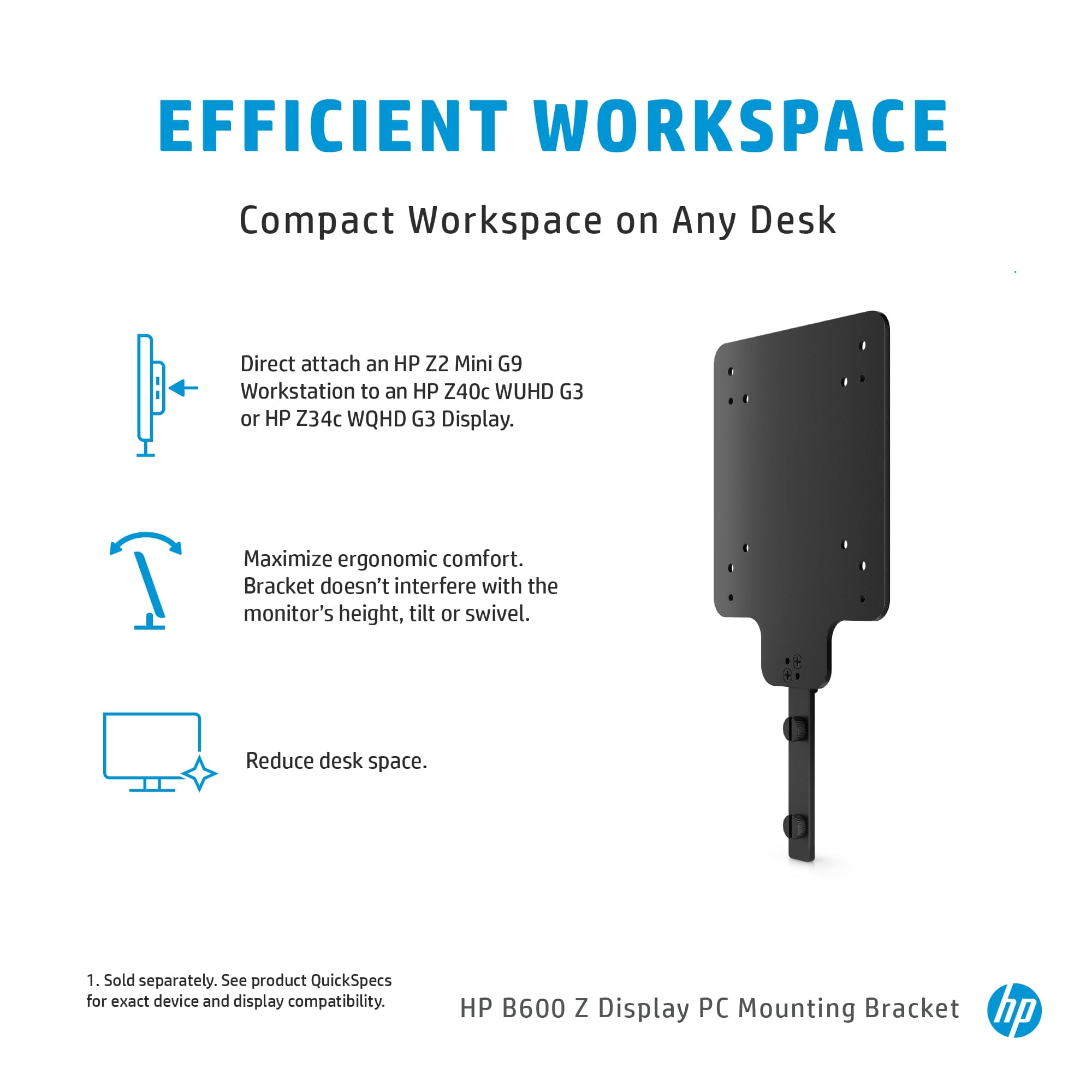 HP B600 - Halterung für LCD-Display - für HP Z34c G3, Z40c G3