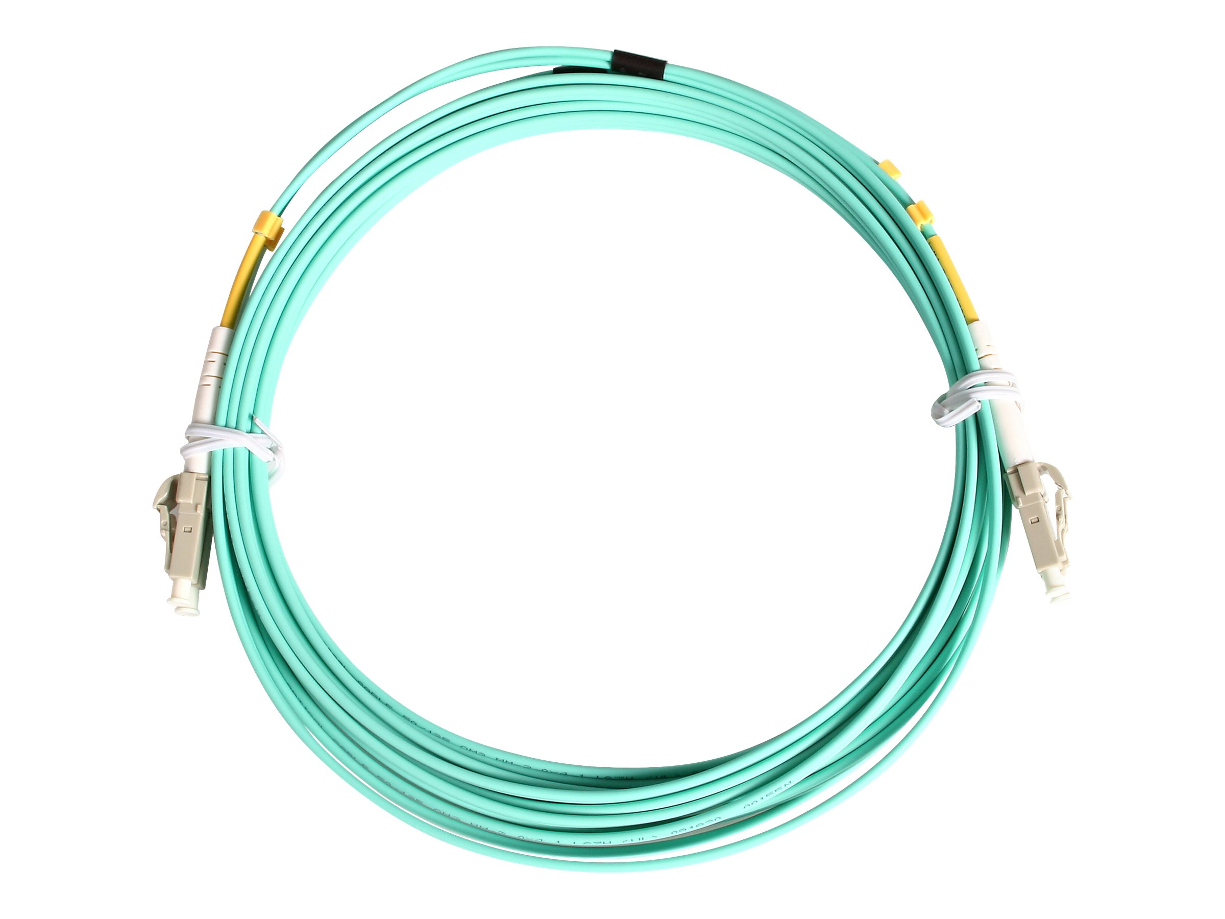 StarTech.com 10m (30ft) LC/UPC to LC/UPC OM3 Multimode Fiber Optic Cable, Full Duplex 50/125Âµm Zipcord Fiber Cable, 100G Networks, LOMMF/VCSEL, 