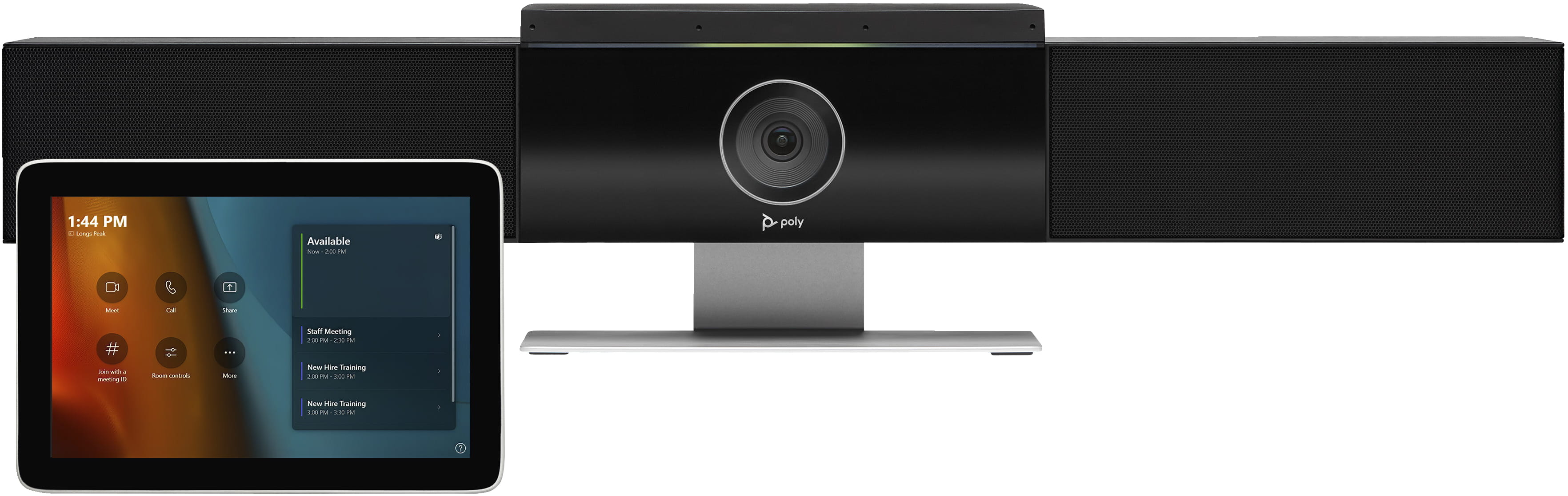 Poly Microsoft Teams Rooms - Base Kit - Kit für Videokonferenzen (HP Mini Conferencing PC, Poly GC8 Touchcontroller, Cat5e Extender)