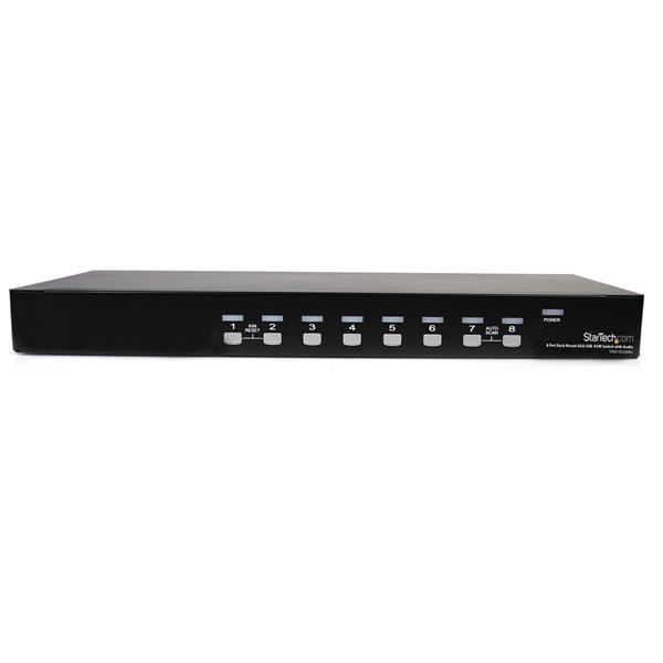 StarTech.com 8 Port Rackmount USB VGA KVM Switch - 8-fach VGA Umschalter mit Audio und OSD (On-Screen-Display)