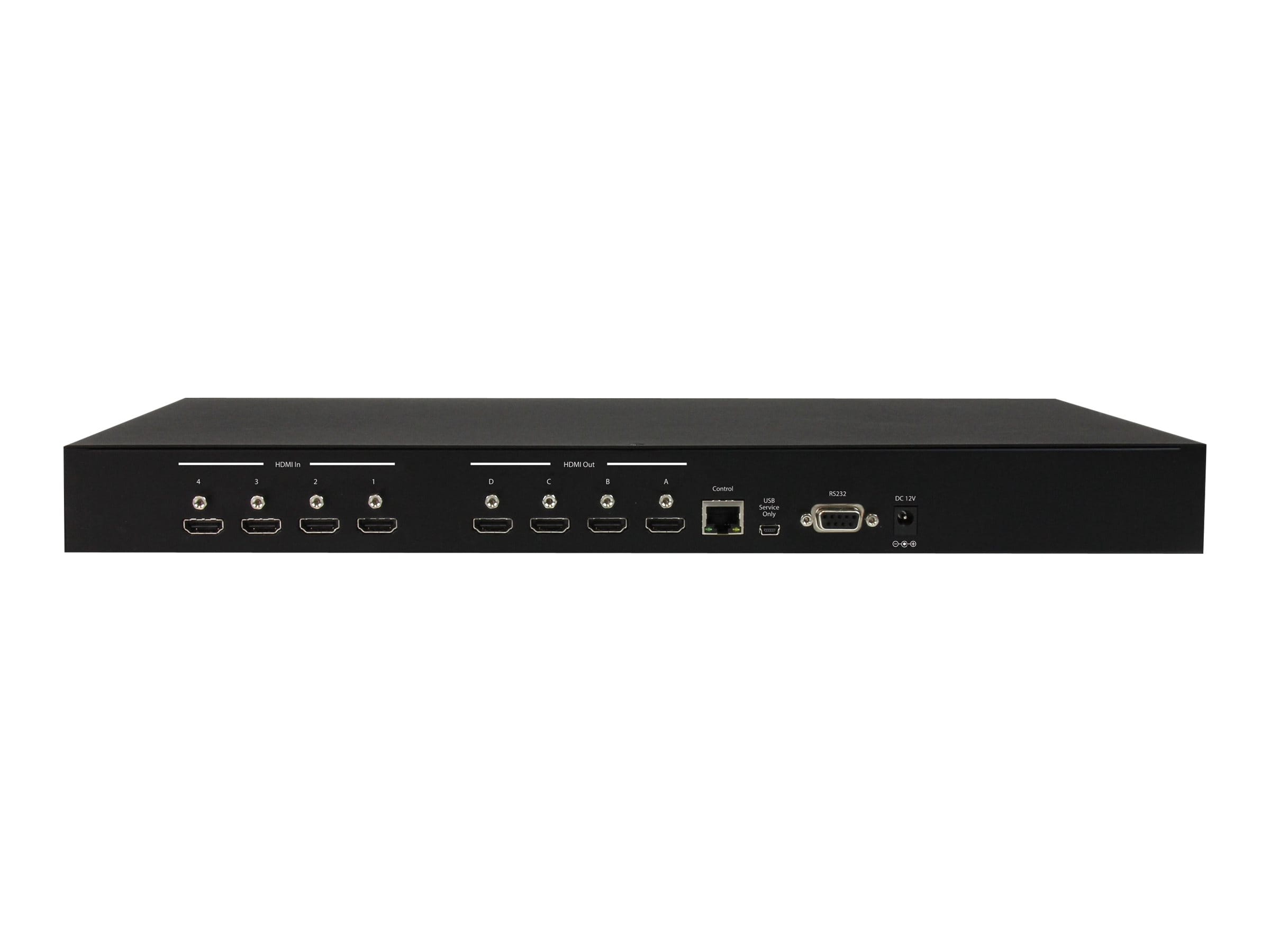 StarTech.com 4x4 HDMI Matrix Switch mit Bild und Bild Multiviewer o. Videowand