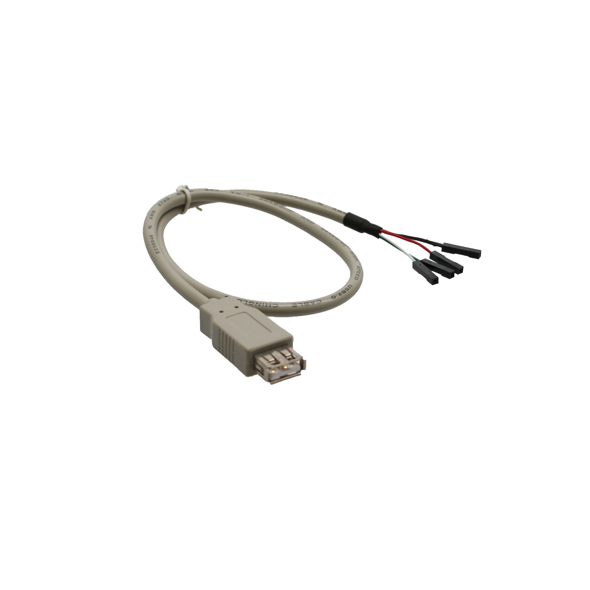 InLine USB 2.0 Adapterkabel - Buchse A auf Pfostenanschluss - 0,40m