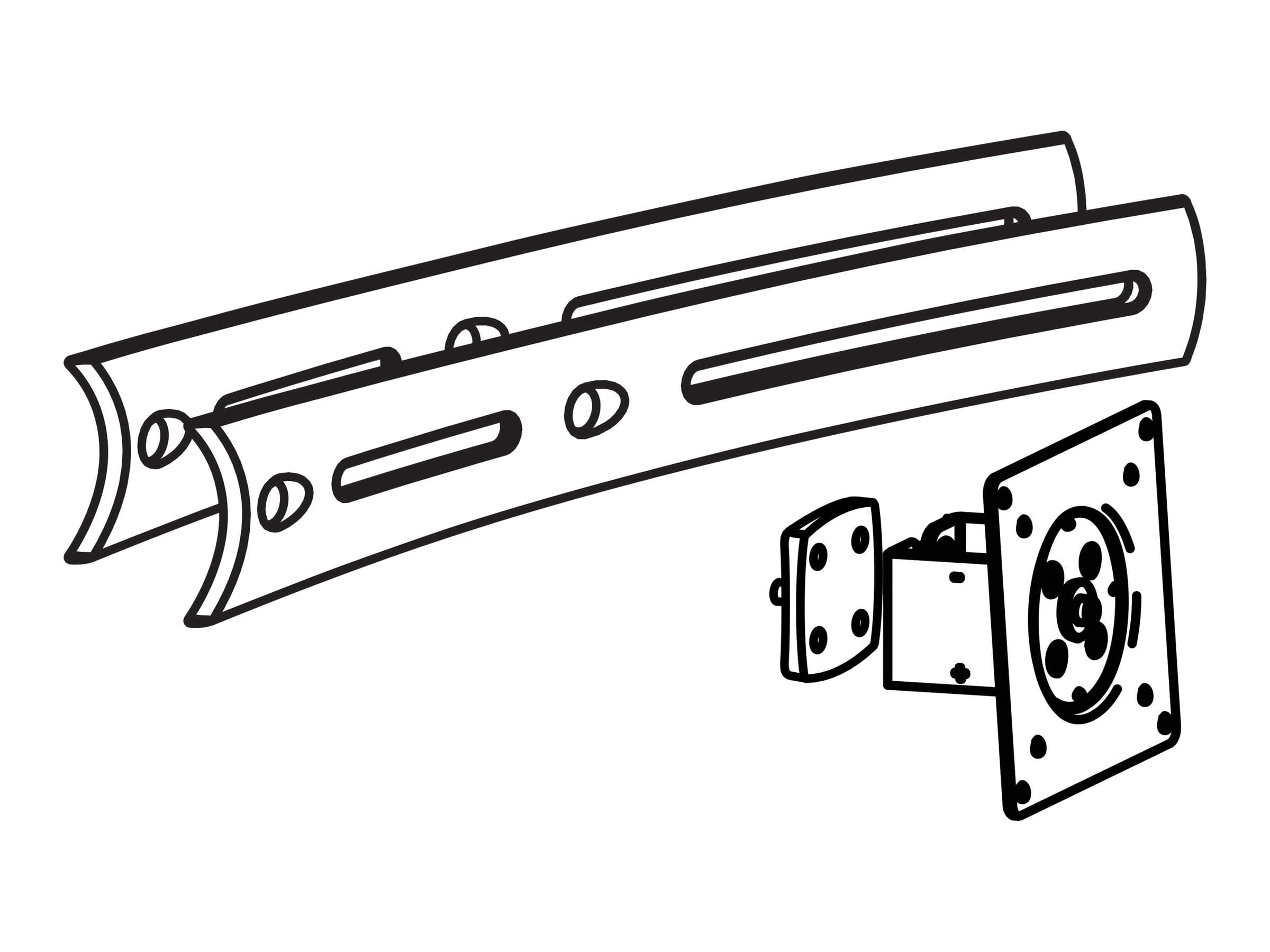 Ergotron DS100 Triple Display Upgrade Kit - Montagekomponente (Pivot, Verlängerte Halterung)