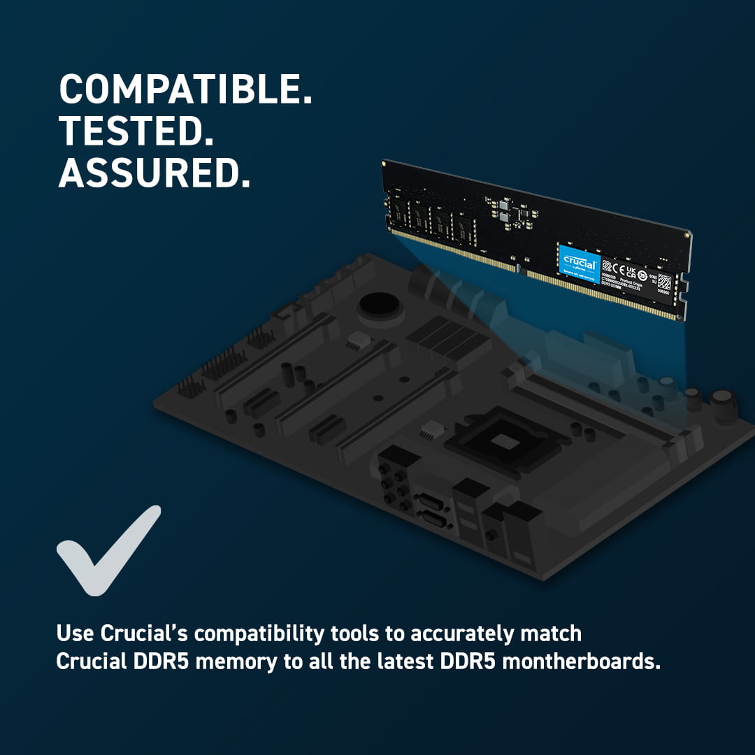 Crucial DDR5 - Kit - 64 GB: 2 x 32 GB - DIMM 288-PIN
