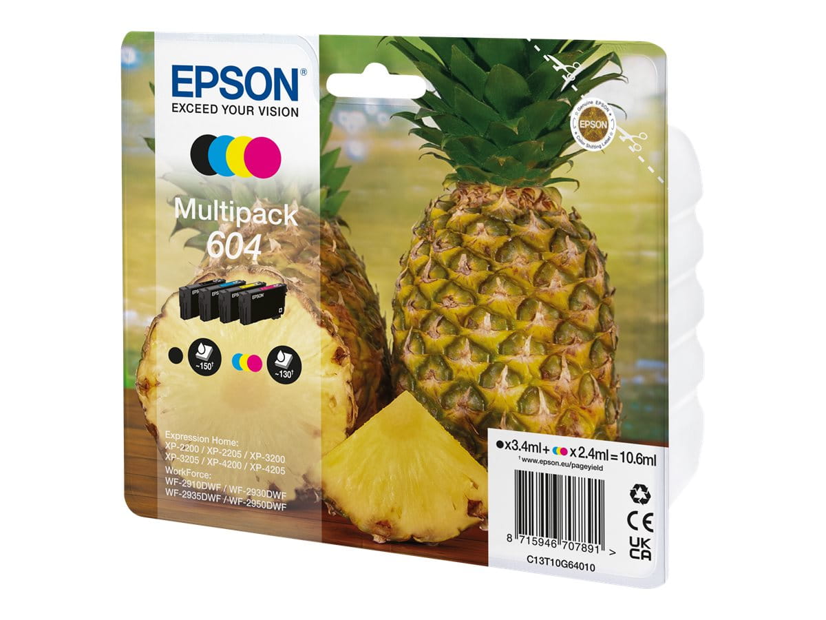 Epson 604 Multipack - 4er-Pack - Schwarz, Cyan, Magenta, Gelb