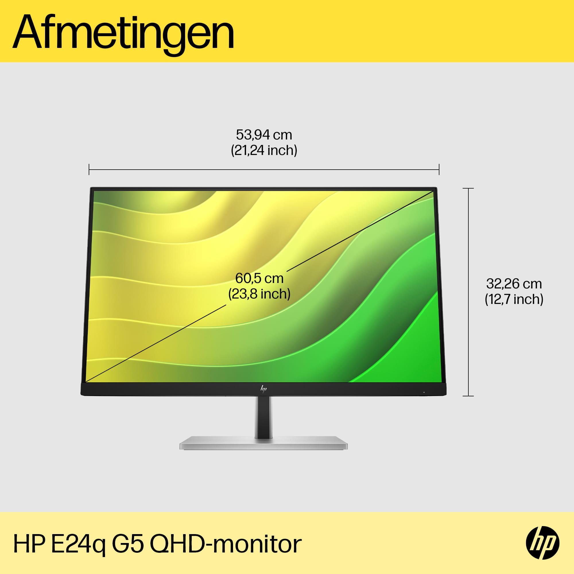 HP E24q G5 - E-Series - LED-Monitor - 60.5 cm (23.8")