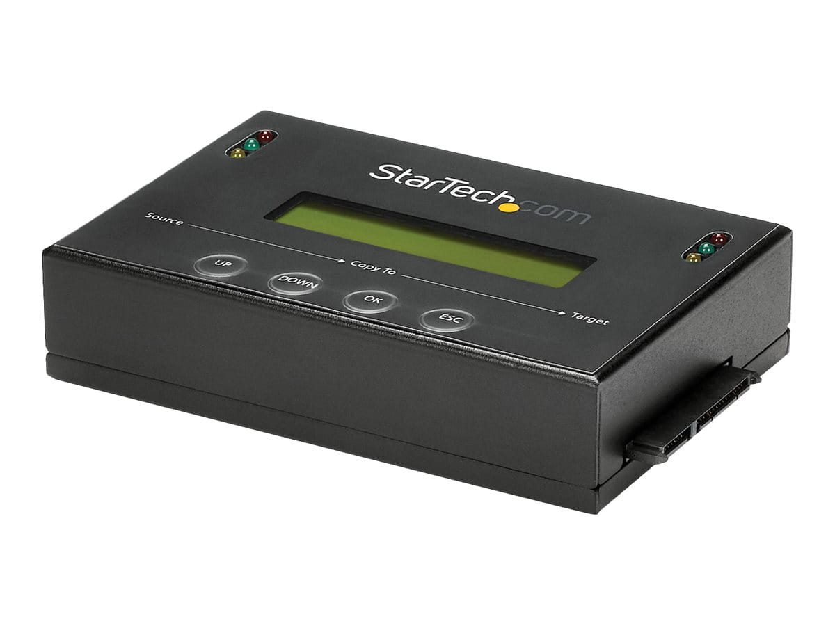 StarTech.com 2,5 / 3,5 SATA / SSD Festplatten Duplikator / Eraser - Festplatten Kopierstation mit 14 GB/s Duplizier-Geschwindigkeit - Festplattenduplikator - 2 Schächte (SATA-600)