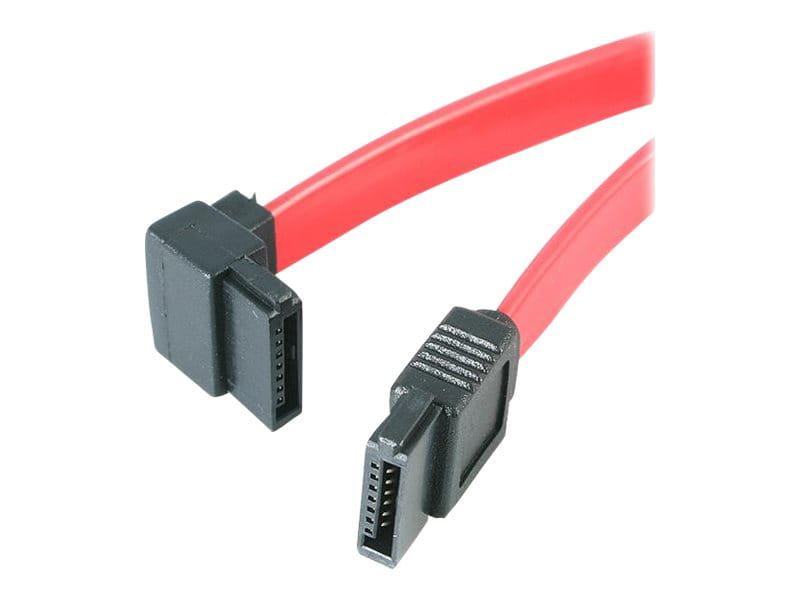 StarTech.com SATA 3 Kabel 15cm gewinkelt - S-ATA III Anschlusskabel bis 6Gb/s - Serial ATA - 90° links abgewinkelt - Rot - SATA-Kabel - Serial ATA 150/300/600 - SATA (R)