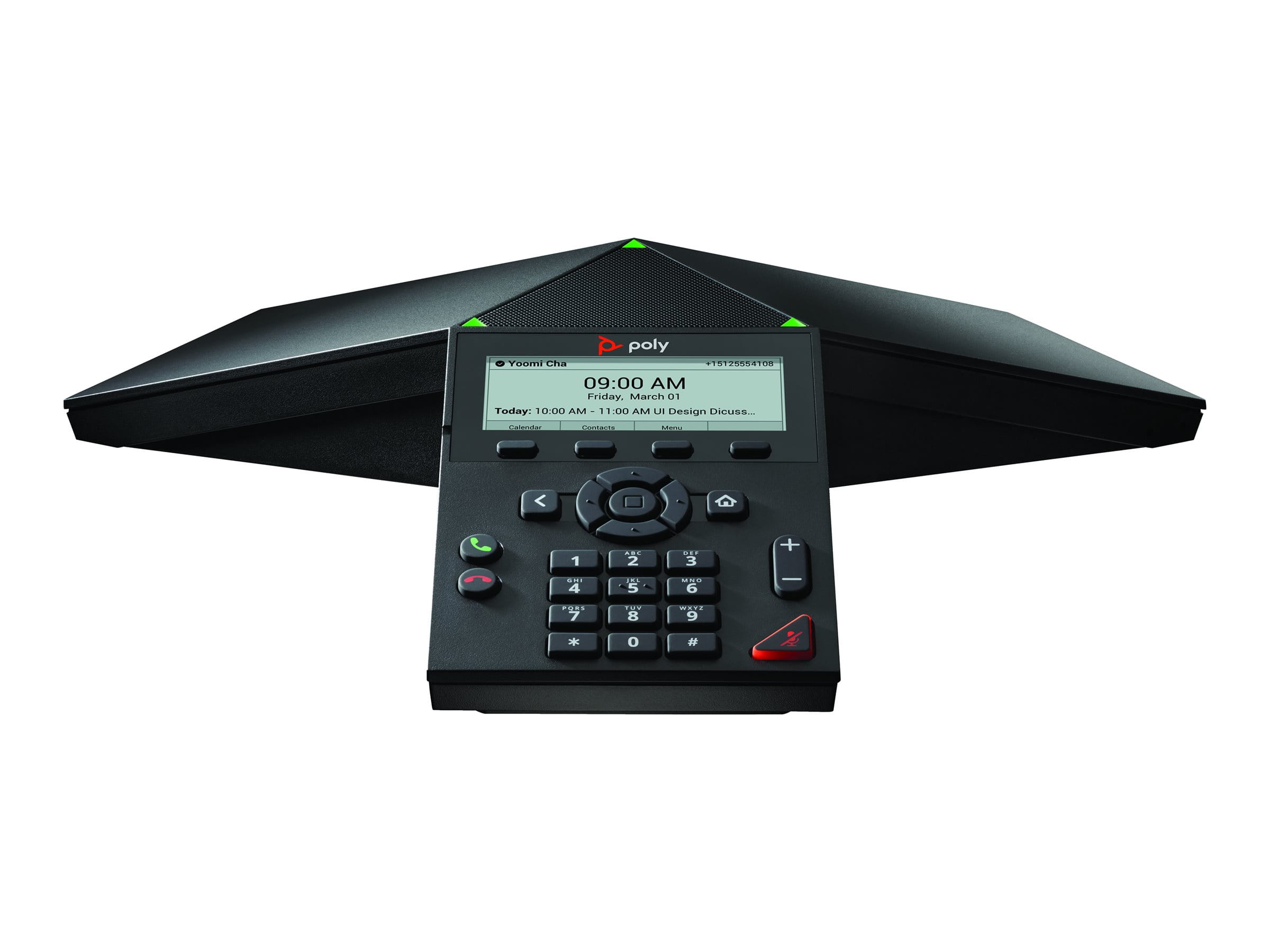 Poly Trio 8300 - VoIP-Konferenztelefon - mit Bluetooth-Schnittstelle mit Rufnummernanzeige/Anklopffunktion - IEEE 802.11a/b/g/n (Wi-Fi)