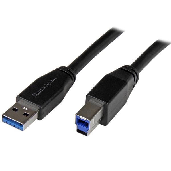 StarTech.com 5m Aktives USB 3.0 USB-A auf USB-B Kabel - USB A zu USB B Anschlusskabel - USB 3.1 Gen 1 (5 Gbit/s)