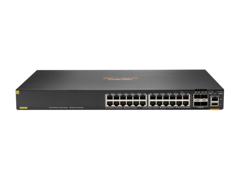 HPE Aruba 6300F - Switch - L3 - managed - 24 x 10/100/1000 (PoE+) HPE Aruba 6300F - Switch - L3 - managed - 24 x 10/100/1000 (PoE+)