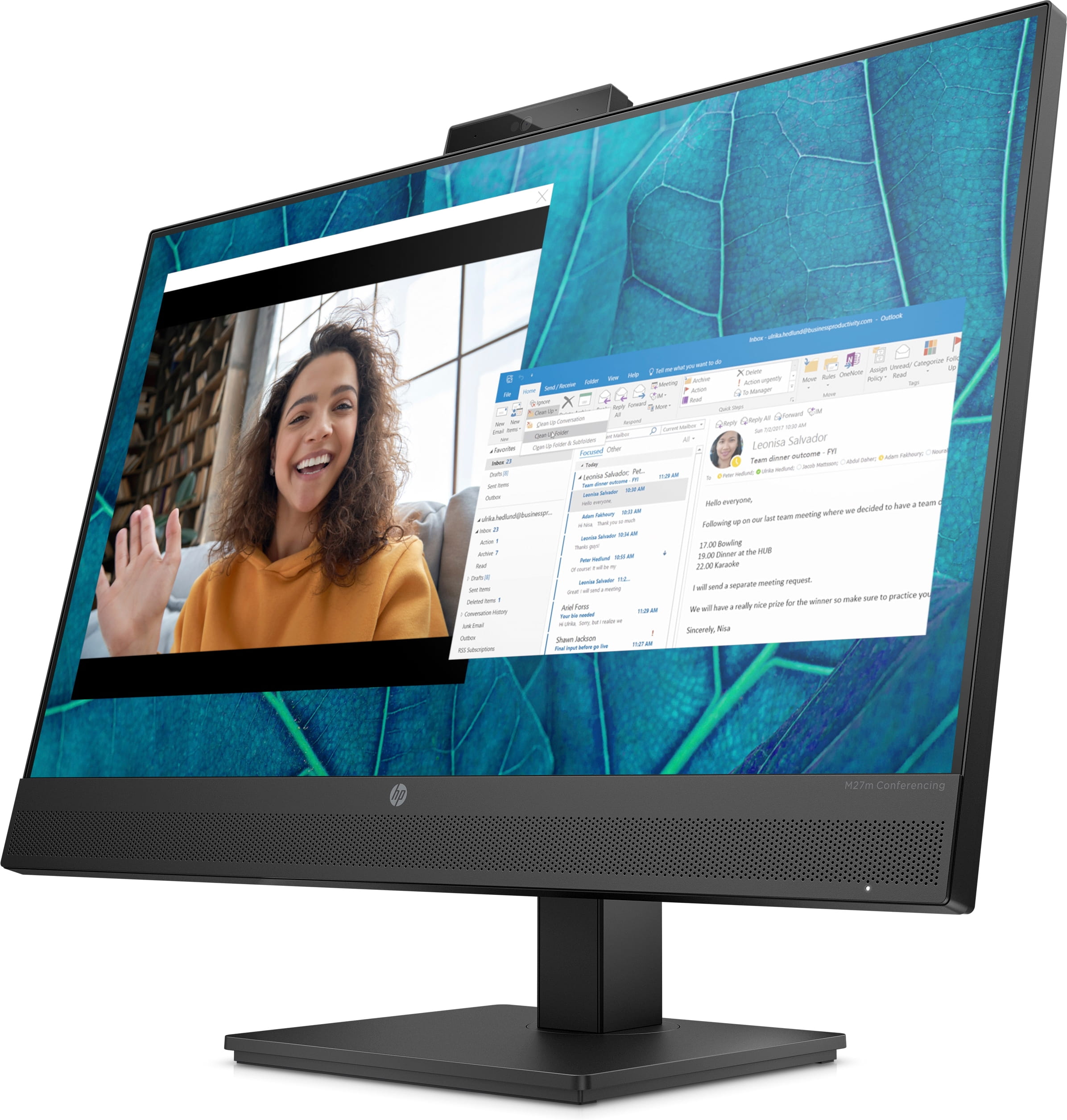 HP M27m Conferencing Monitor - LED-Monitor - 68.6 cm (27")